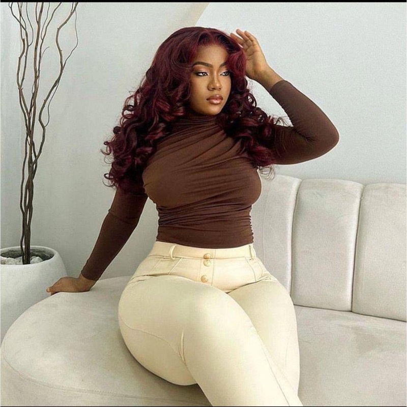 Long Sleeve Round Neck Ruched Top BLACK