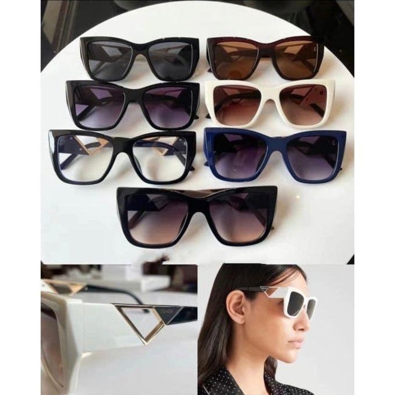 Vintage Retro Sunglasses WHITE/BLACK