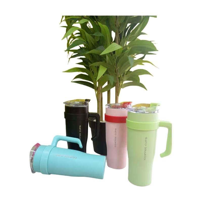 Stainless Steel Tumbler Travel Coffee Cup. BLACK