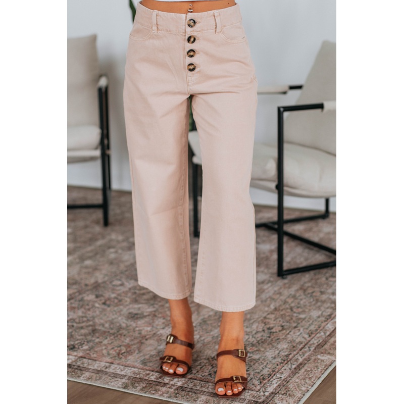 Blithe Wide Leg Pants – Sunkissed Beige