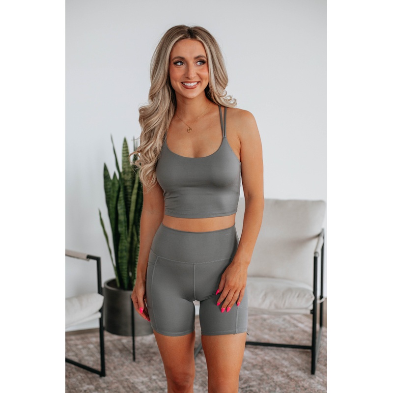 Tayten Sports Bra – Pebble