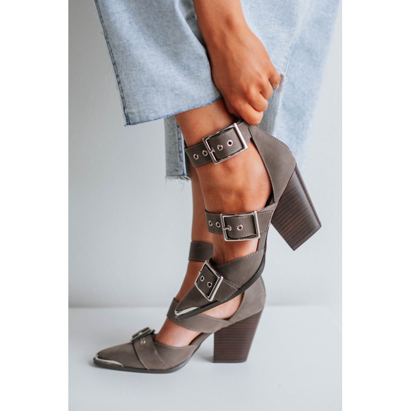 Proving My Point Heels – Charcoal