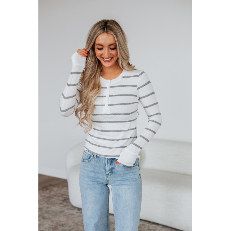 Bridger Henley Top Caramel