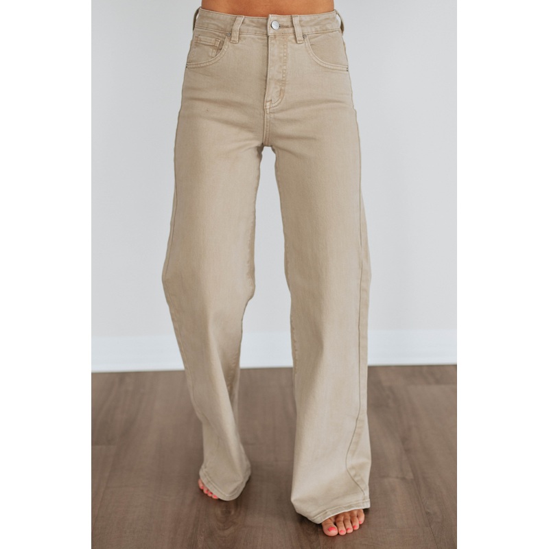 Kenna Risen Jeans – Khaki