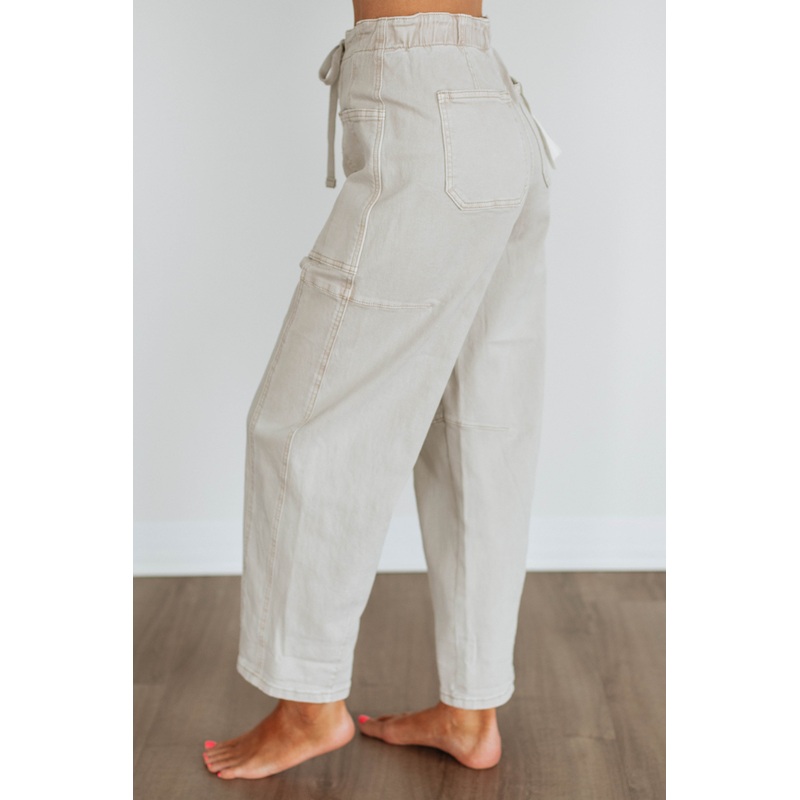 Kodi Risen Cargo Jeans – Almond