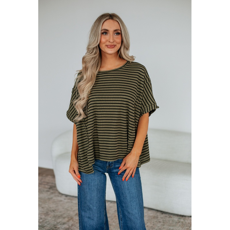 Zelie Striped Top