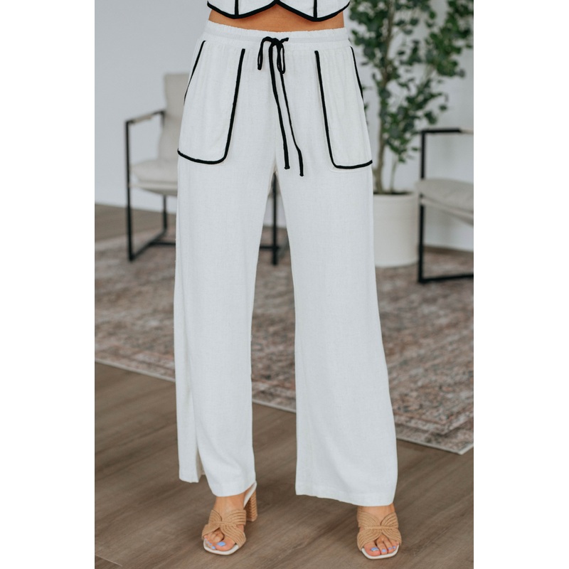 Talk Later Linen Pants