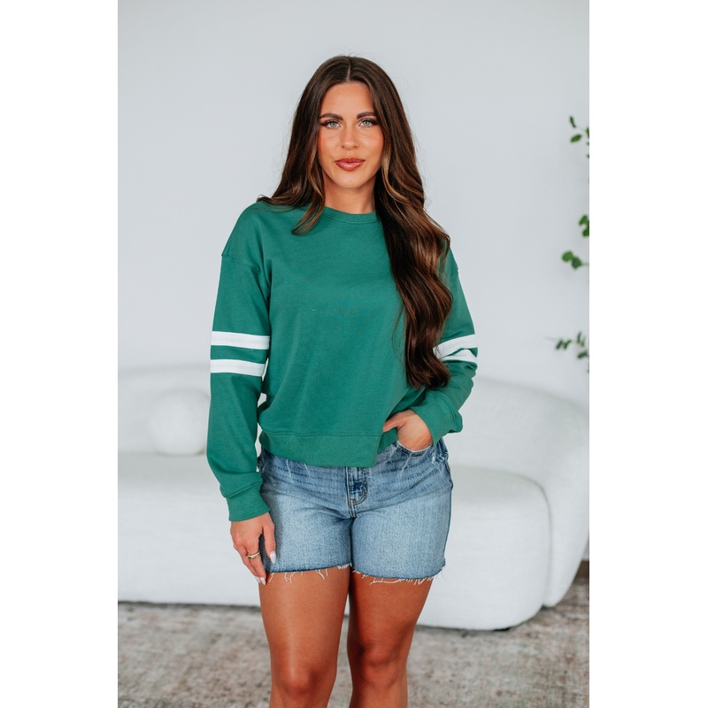 Varsity Pullover – Jade