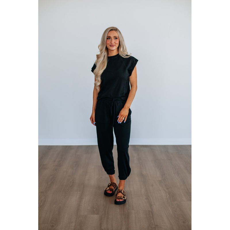 Tattum Lounge Top Black