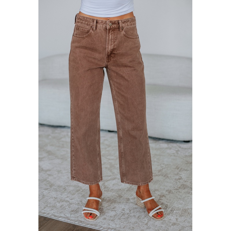 Rommi Denim Pants – Mocha