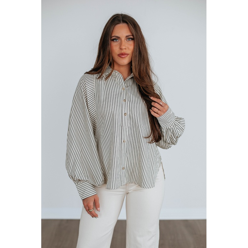 Rigley Striped Button Down