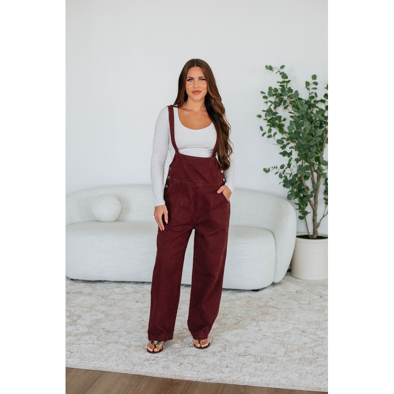 Tanza Denim Overalls Charcoal