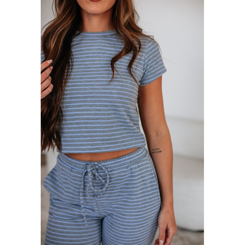 Caitlyn Striped Top Caramel