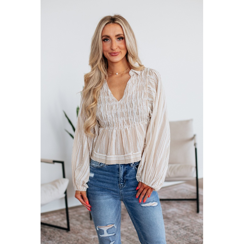 Arlette Striped Top