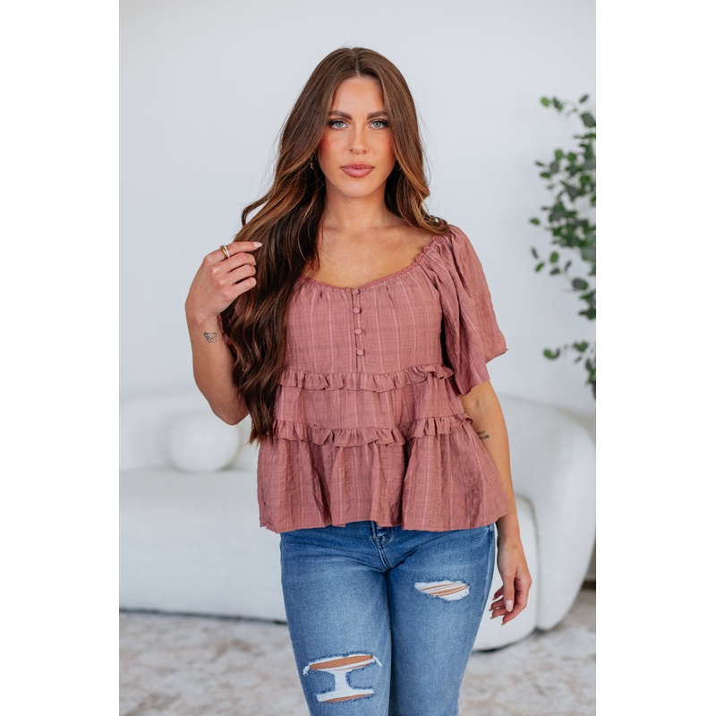 Celestine Top Mauve