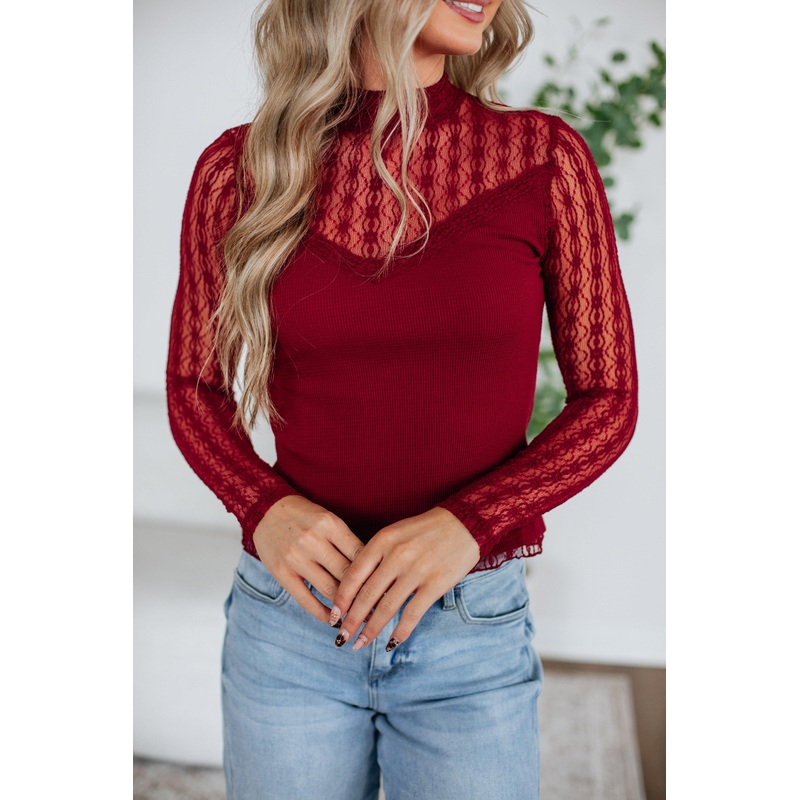 Katrina Lace Top Pale Pink