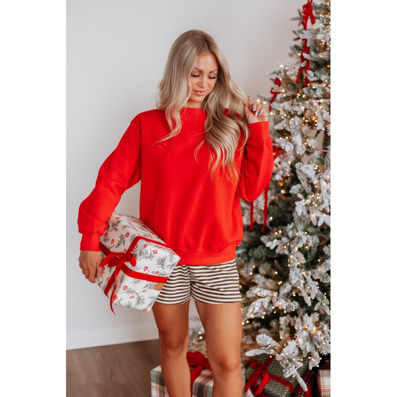 Landon Sweatshirt Bright Red