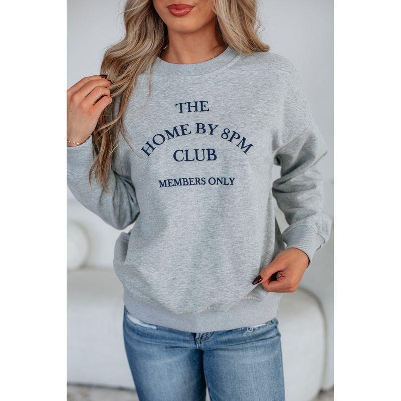 Home By 8PM Club Sweatshirt