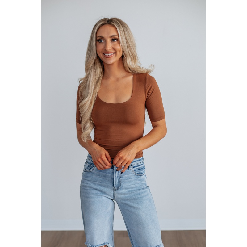 Spader Basic Top – Cinnamon
