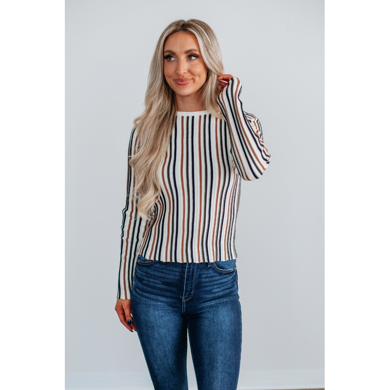 Zolee Striped Top