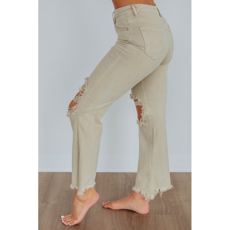 Willow Risen Jeans – Sand