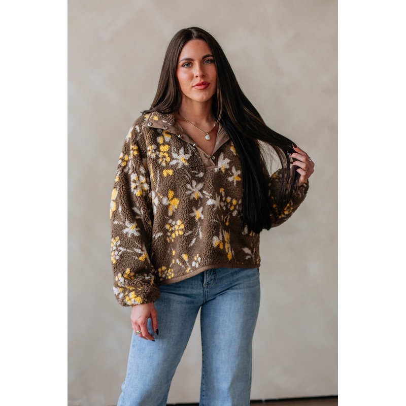 Kalina Sherpa Pullover Dusty Midnight