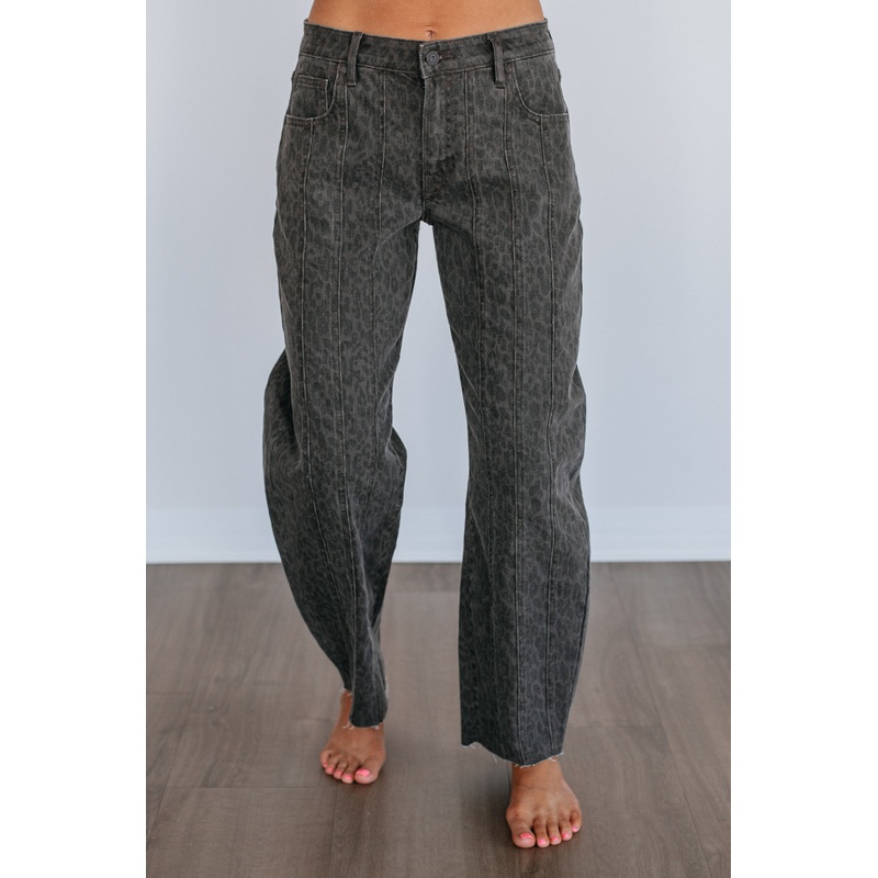 Sammie Hidden Jeans – Dark Cheetah