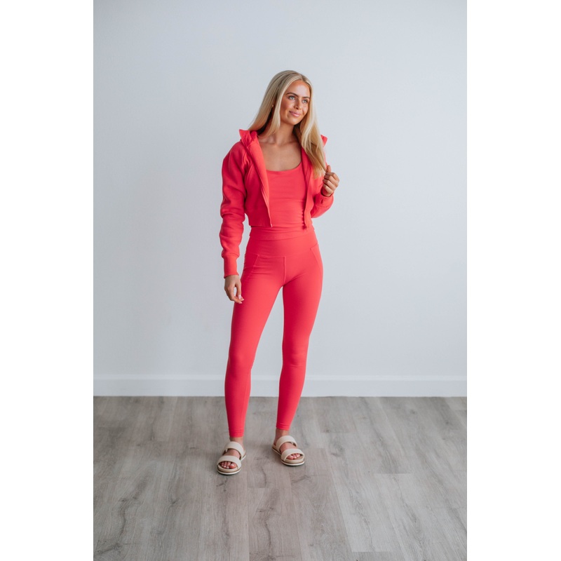 Zalen Active Leggings – Hibiscus