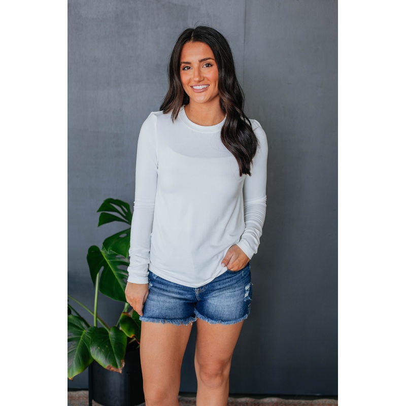 Calla Long Sleeve Top – Ivory