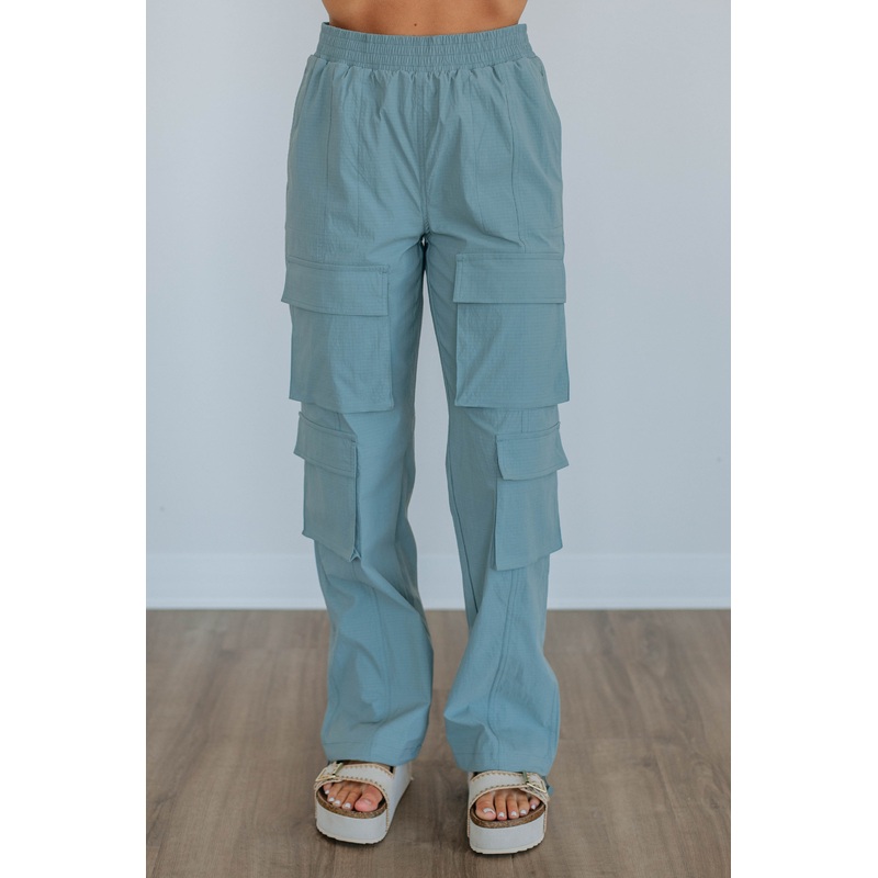 Waylon Cargo Pants – Dusty Blue
