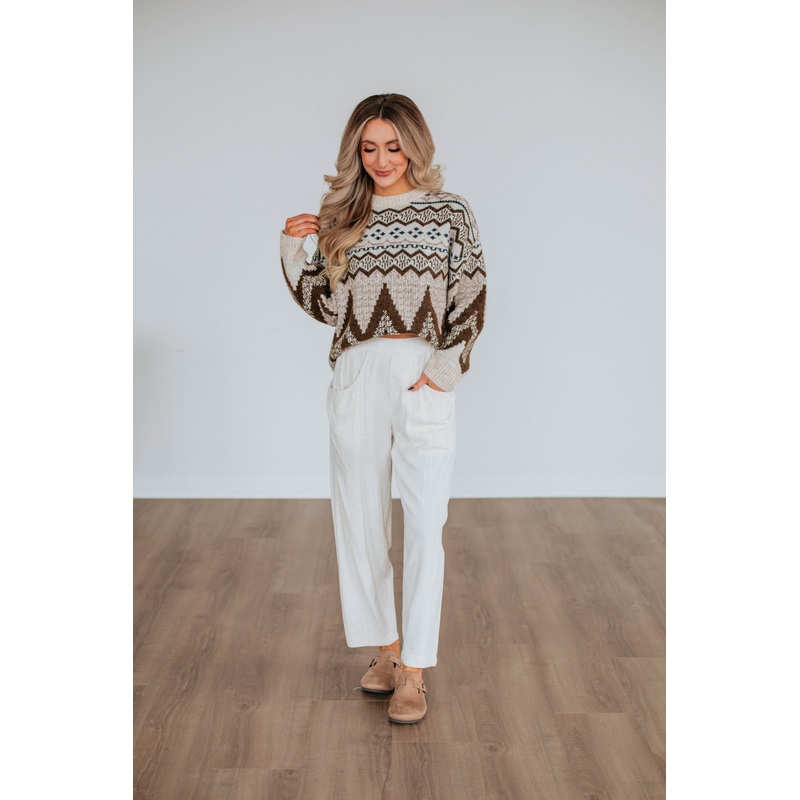 Pierra Linen Pants – Oatmeal