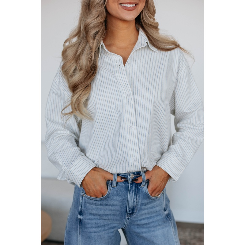 Sylvey Striped Button Down