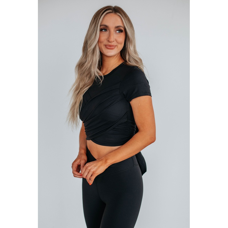 Alita Twist Front Top – Black