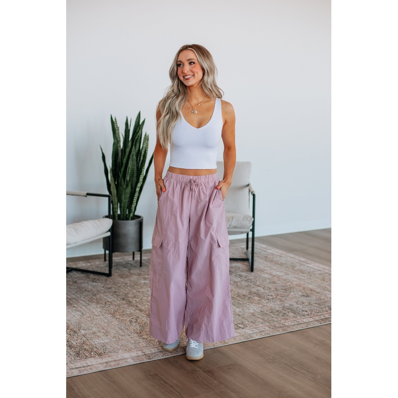 Dovie Cargo Pants – Dusty Mauve