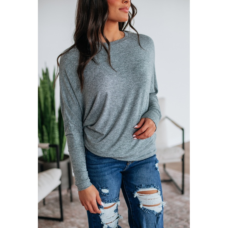 Ashby Dolman Top – Grey