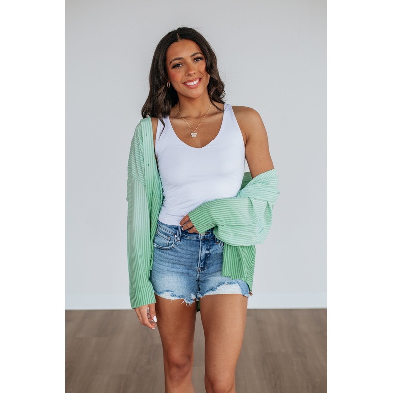 Brindi Striped Button Down