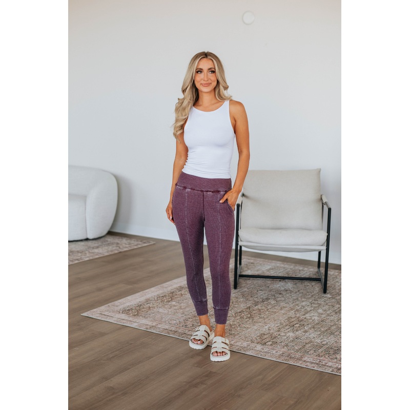 Go The Distance Joggers – Plum