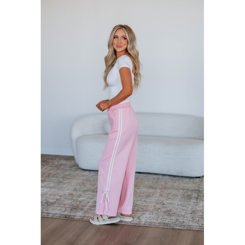 Taylar Track Pants – Blush