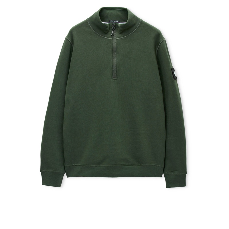 Kraviz Quarter Zip Sweatshirt Black Forest Green Black Forest