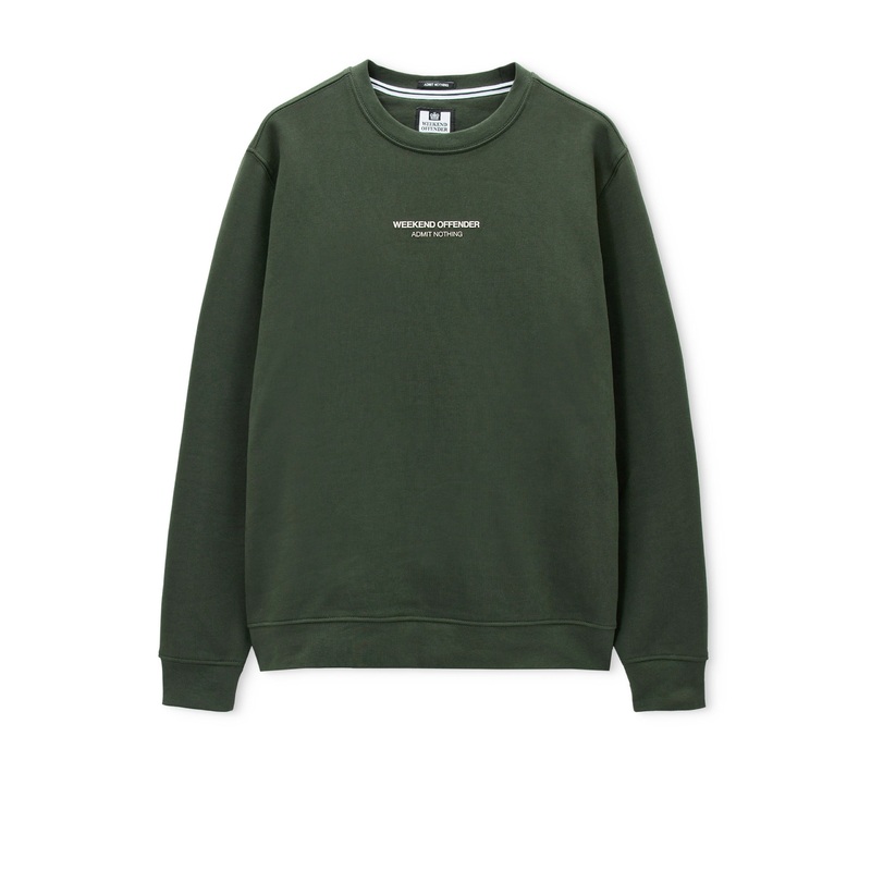 Raval Sweatshirt Black Forest Green/Calcium Black Forest