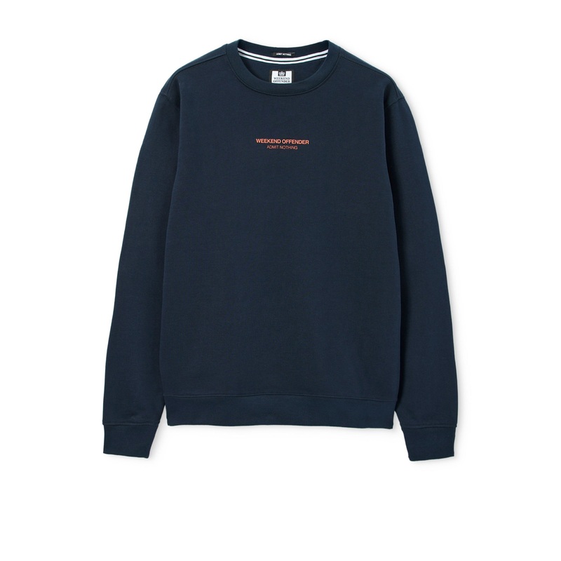 Raval Sweatshirt Navy/Sunset Orange Navy