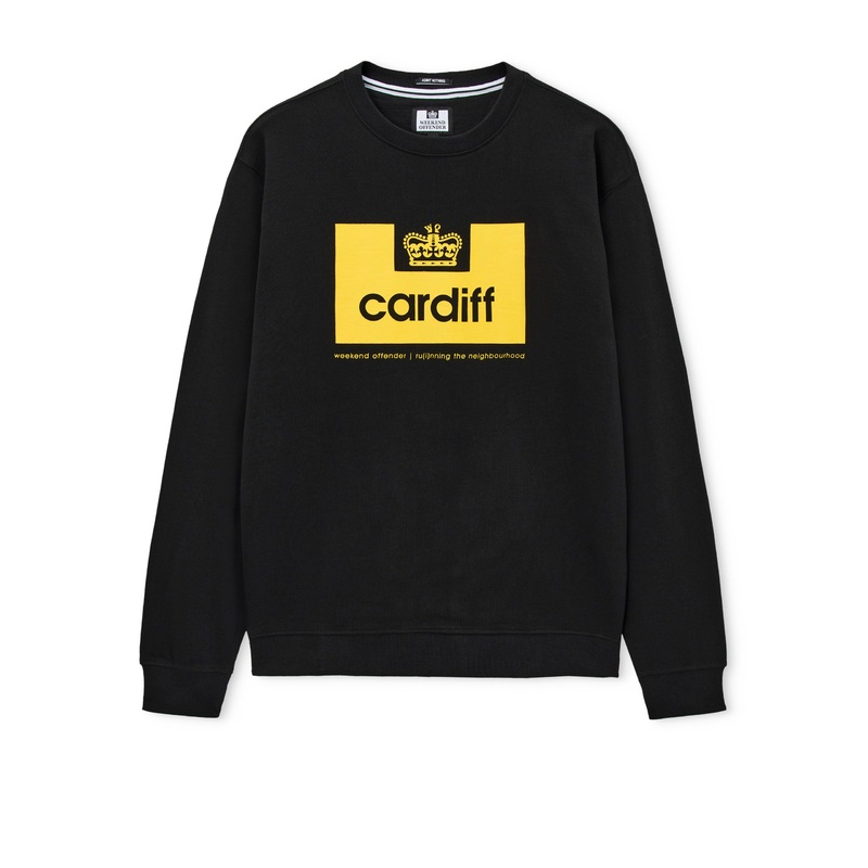 City Series 2 Cardiff Sweatshirt Black/Yellow Black