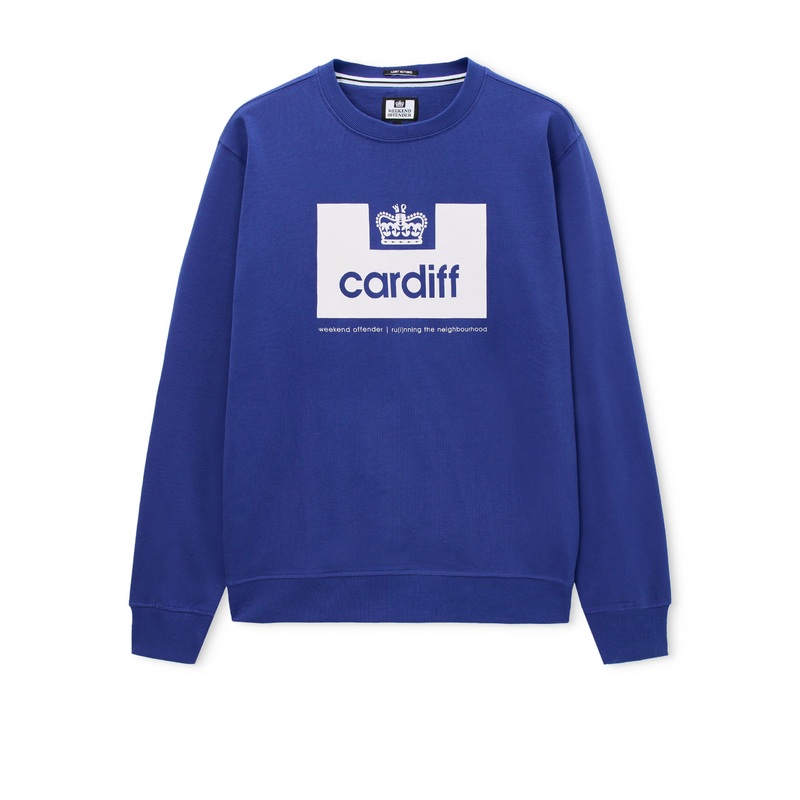 City Series 2 Cardiff Sweatshirt Electric/White Electric