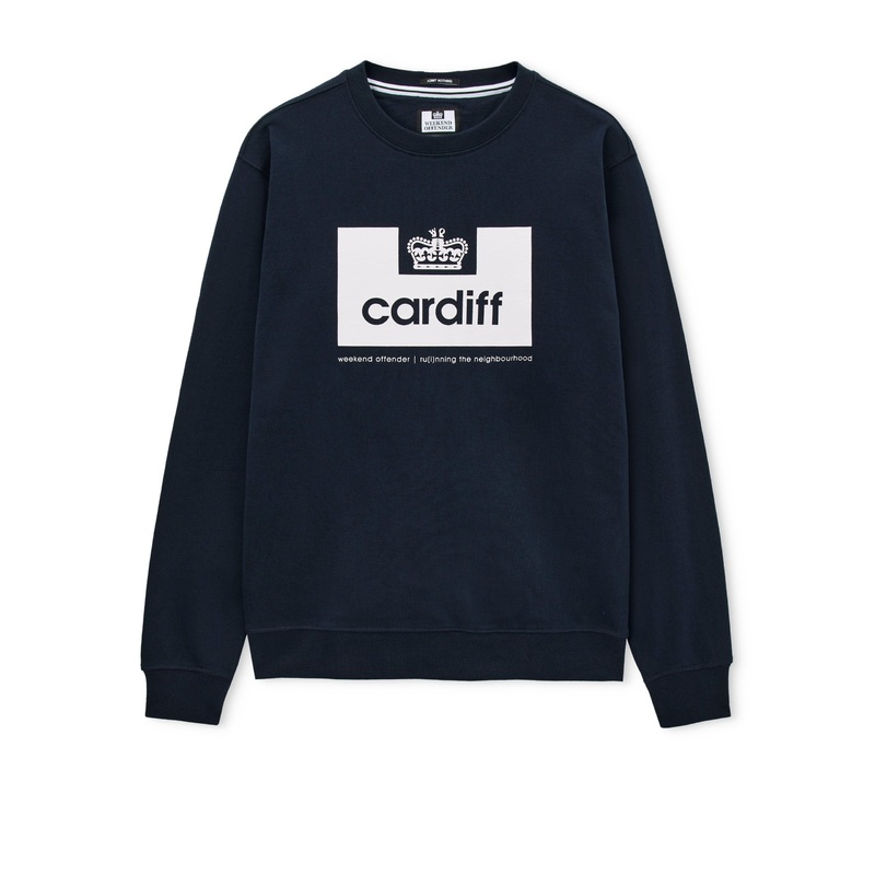 City Series 2 Cardiff Sweatshirt Navy/White Navy