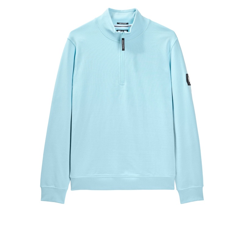 Kraviz Quarter Zip Sweatshirt Saltwater Blue Saltwater