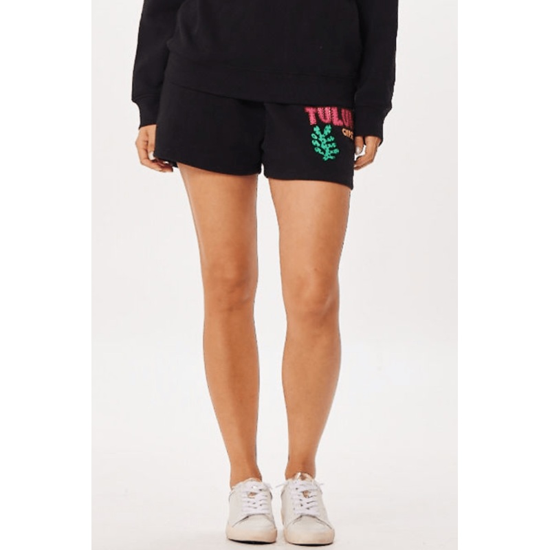 Black Tulum Jet Setter Surf Wash Shorts Black