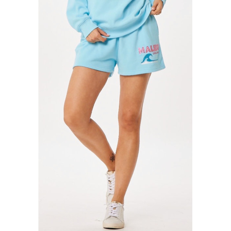 Tropical Blue Malibu Jet Setter Surf Wash Shorts Tropical Blue