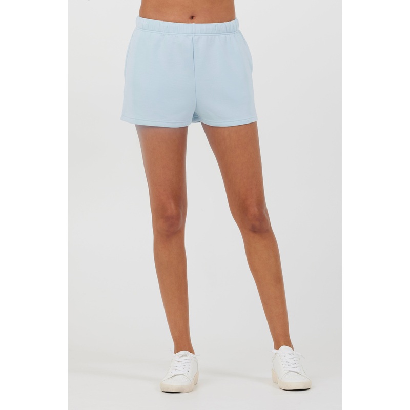 Sailboat Blue Cloud Fleece Shorts Sailboat Blue