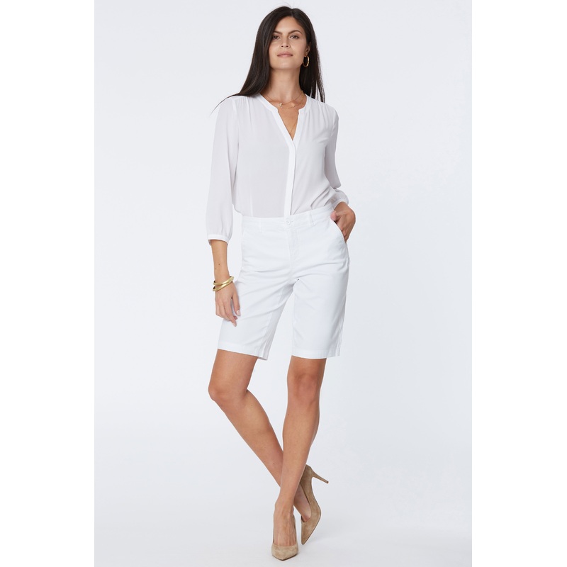 Bermuda 11 Inch Twill Shorts – Optic White