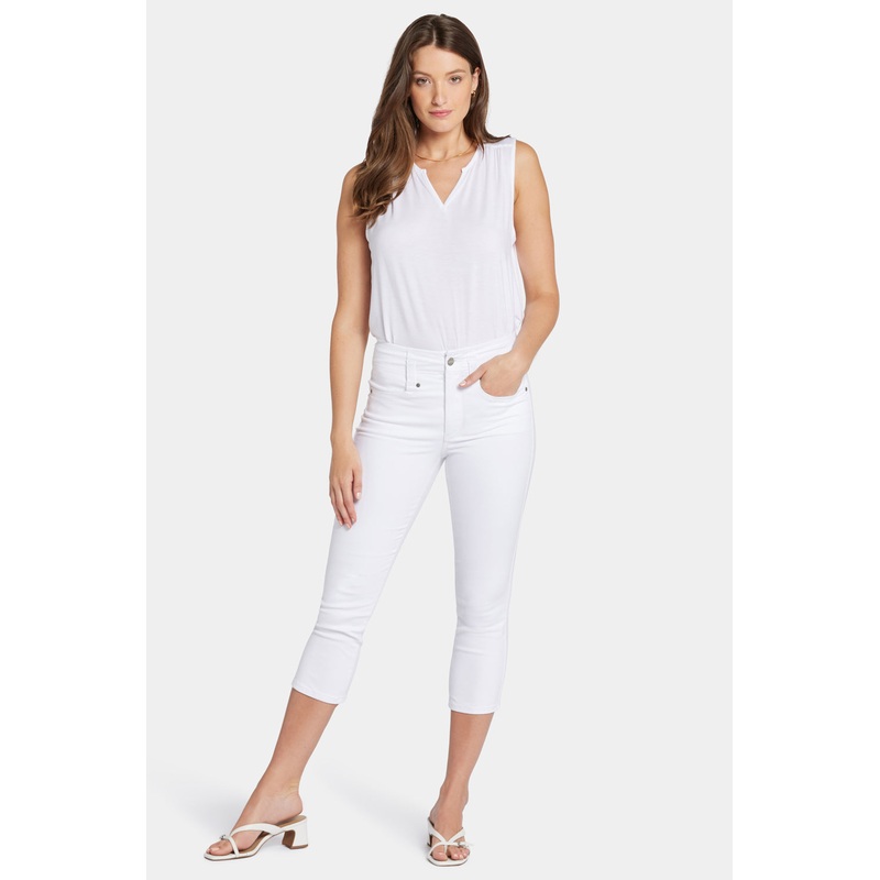 Ami Skinny Capri Jeans In Petite – Optic White